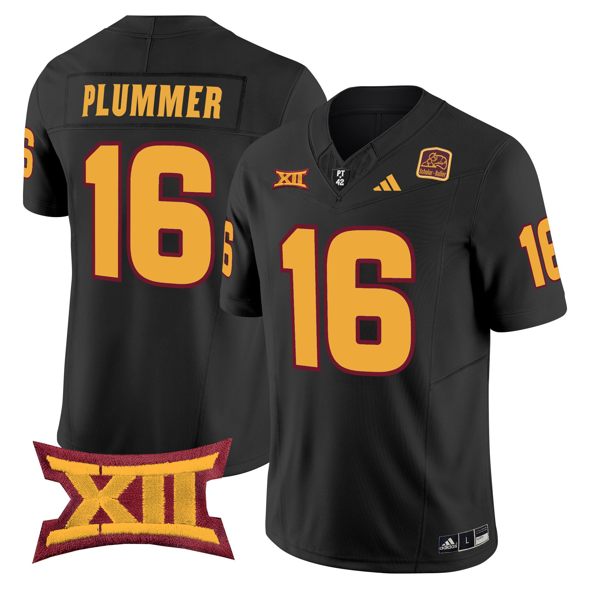 Men Arizona State Sun Devils #16 Plummer Black 2024 Vapor Limited NCAA Jersey style 1->ncaa teams->NCAA Jersey